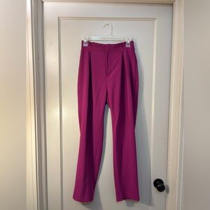 Women’s Magenta Cropped Dress Pants